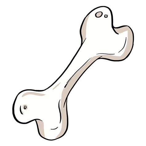 How To Draw A Dog Bone Really Easy Drawing Tutorial