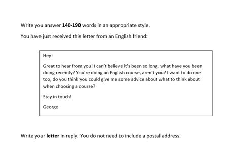 How To Write An Email Or Letter For The Cambridge Fce Exam