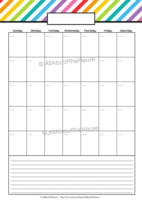Planner Binder Calendar Day Planner Printable Day To A Page Etsy