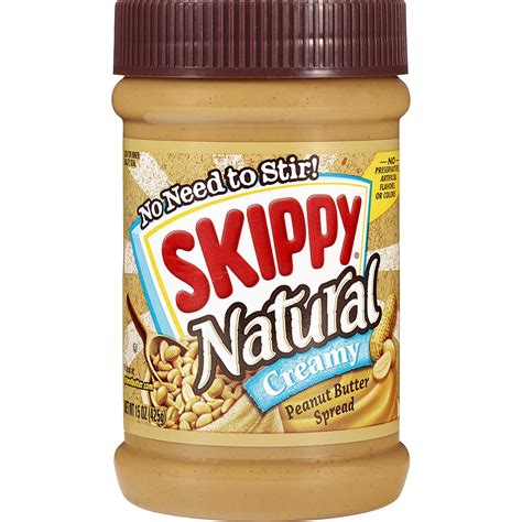 40 Off Skippy Natural Creamy Peanut Butter Spread 15 Oz 425g