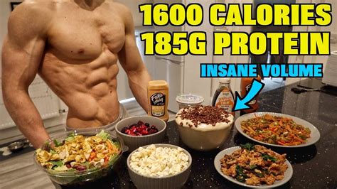 Full Day Of Eating 1600 Calories Insane Volume Super High Protein