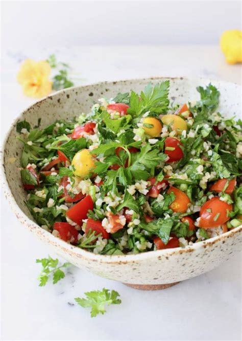 Healthy Bulgur Wheat Salad Recipe Tabouli Veggie Society Recipe