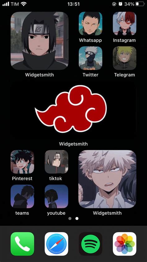 Ios 14 Widgets Anime Fotos Para Capas Organização Celular Aplicativos