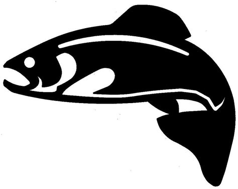 Trout Fish Silhouette At Getdrawings Free Download