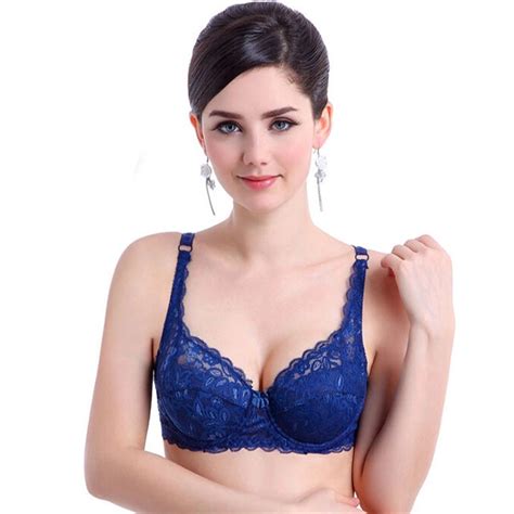 svokor women bras fashion casual sexy v neck solid color chest pad lace sling nylon breathable