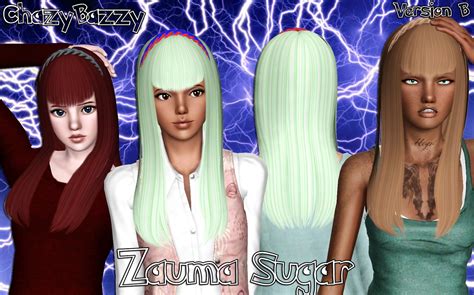 Zauma`s Sugar Hairstyle Retextured By Chazy Bazzy Sims 3 Hairs