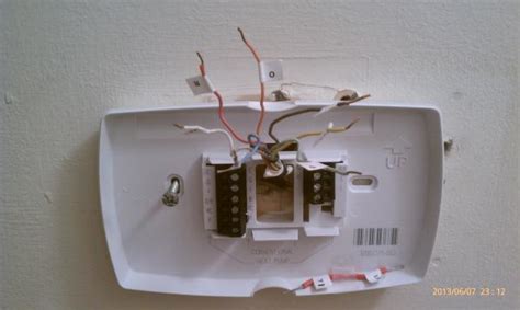 It also has a wire that i assume is a jump wire, it is red and. Installing new thermostat- Heat Pump - DoItYourself.com Community Forums