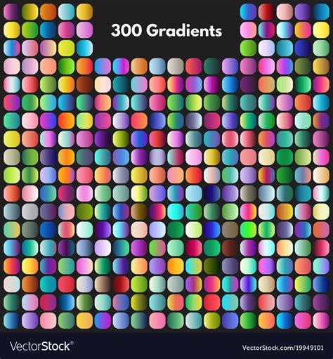 Vibrant Modern Gradient Swatches Set Royalty Free Vector