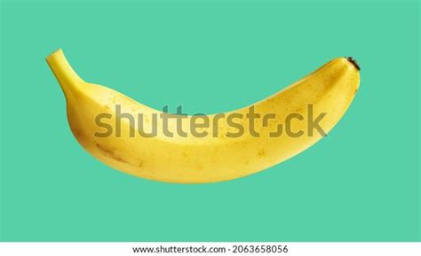 Fresh Yellow Banana Fruit Isolated Clipping Stock Photo 2063658056