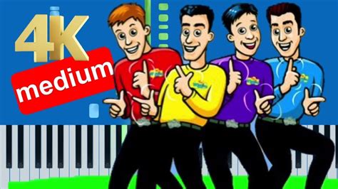 The Wiggles Little Brown Ant Slow Easy Medium Piano Tutorial 4k
