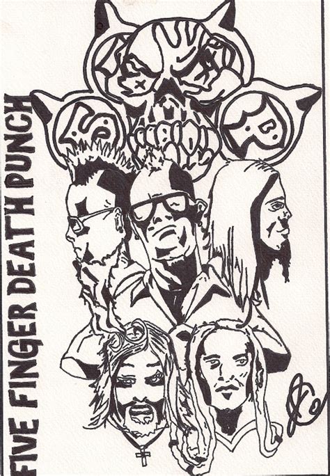 Five finger death punch coloring pages. Five Finger Death Punch Logo Coloring Pages Coloring Pages