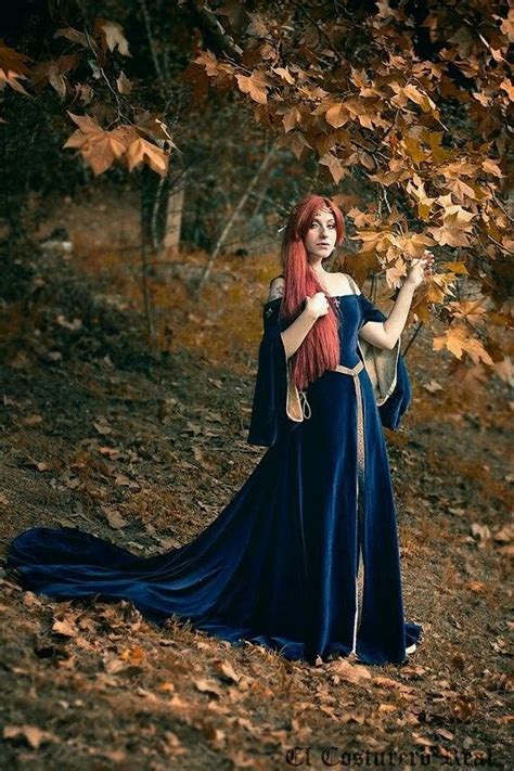 Elvish Dress Celtic Dress Moda Medieval Medieval Times Blue And
