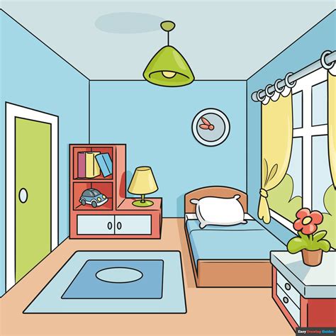 How To Draw A Room Really Easy Drawing Tutorial