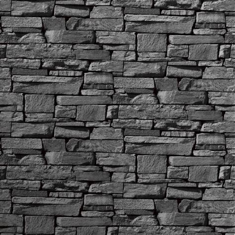 Looking for the best stone wallpaper? Grandeco Dax Dry Stone Wall Slate Brick Effect Vinyl ...