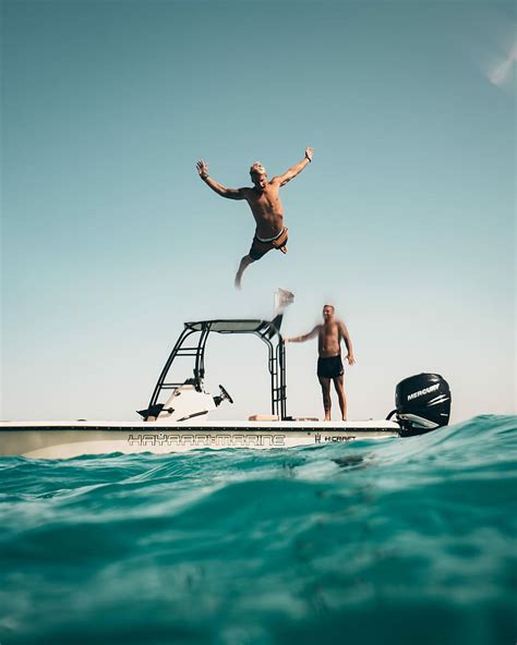 Hd Wallpaper Man Diving On Pool Man Dive On Body Of Water Jump Boat Swim Wallpaper Flare