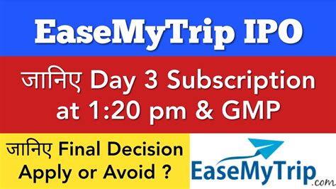 Easemytrip Ipo Easy Trip Ipo Gmp Review Upcoming Ipo 2021 New Ipo