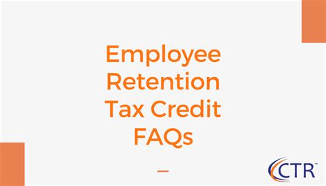 Employee Retention Tax Credit Faqs Ctr Payroll Services