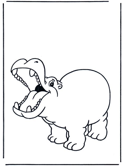 49 Cute Baby Hippo Coloring Pages