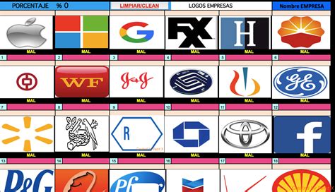 Looka logo maker combines your logo design preferences with artificial intelligence to help you create a custom logo you'll love. EXCEL QUIZ JUEGOS NONINAIZ - GRATIS: THE MOST IMPORTANT COMPANIES LOGOS