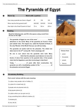 These games are designed to get students to repeat targeted grammar structures. Intermediate Level ESL EFL Worksheets, activities and ...