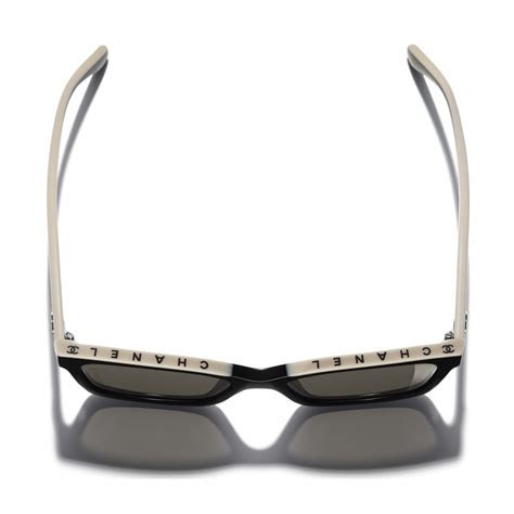 Chanel Square Sunglasses Black Beige Brown Chanel Eyewear Avvenice