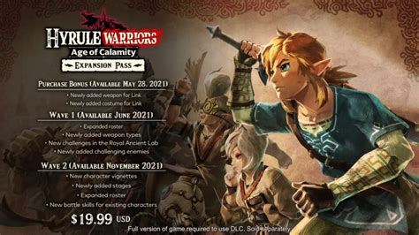 new dlc for hyrule warriors age of calamity announced the click