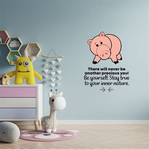 Stay True Hamm Pig Toy Story Quote Cartoon Quotes Decors Wall Sticker