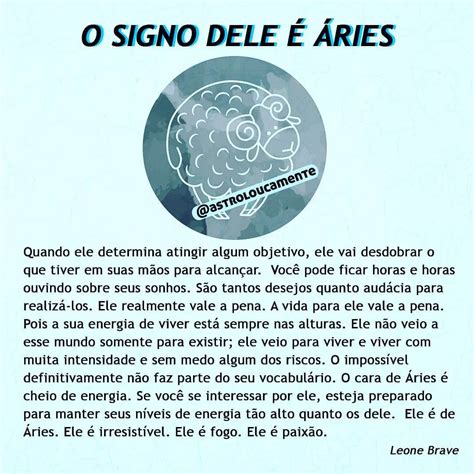 Ela é De áries Textos