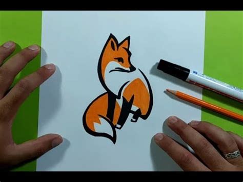 Dibujo de zorro para niños. Cómo dibujar Un Zorro 】 Paso a Paso Muy Fácil 2021 - Dibuja Fácil