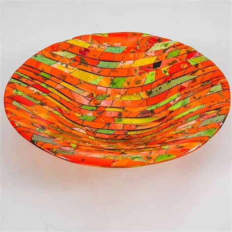 Harvest By Varda Avnisan Art Glass Bowl Artful Home Art Glass Bowl Fused Glass Bowl