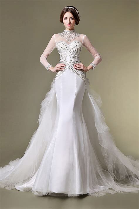 Wedding Event Dress That Women Love Long Sleeves Bridal Gown 2014