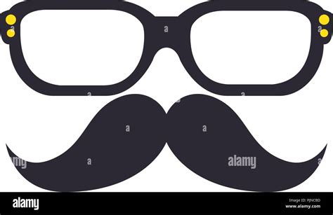Mustache And Glasses Hipster Style Stock Vector Image And Art Alamy
