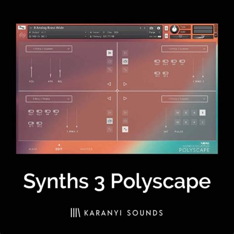 Synths 3 Polyscape By Karanyi Sounds Classic 90s Pad Synthesizer For