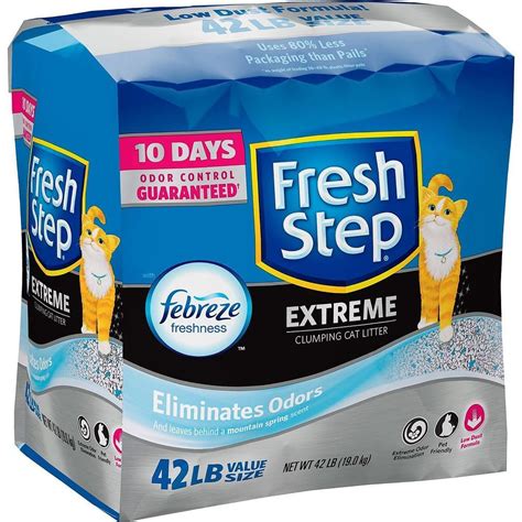 Fresh Step Extreme With Febreze Clumping Cat Litter 42 Lbs Bag