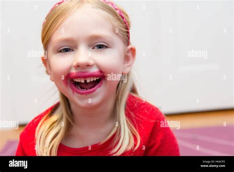 Lipstick Kiss Child Hi Res Stock Photography And Images Alamy