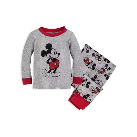 Shop Disney Lima Pijama Mickey Mouse De Algodón Para Niño De 12 Meses