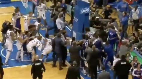 Kansas Vs Kansas State Rivalry Ended In An Ugly Bench Clearing Brawl