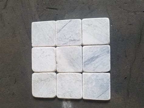 Italian Bianco Carrara 4x4 Marble Tile Tampa Stone Outlet