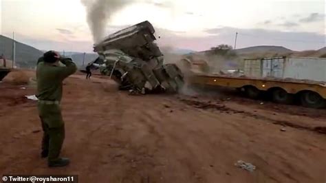 Tanks For Nothing Israeli Tank Nearly Crushes Soldier Guiding It Onto