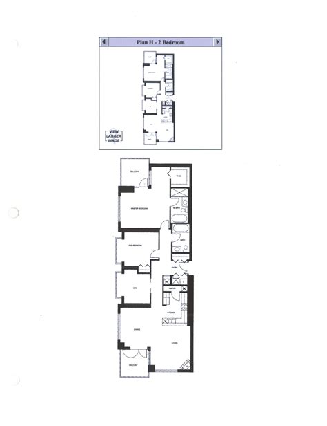 Discovery Floor Plan H 2 Bedroom City Mark Downtown San Diego Condos