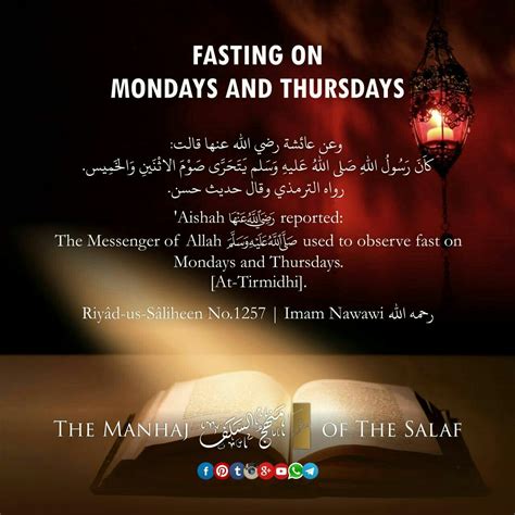 Fasting On Mondays And Thursdays Ramadan Day Prayer For The Day Islam Muslim Prophet Muhammad