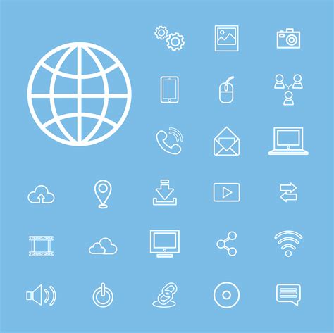 Illustration Of Technology Icons Set Download Free Vectors Clipart