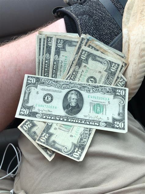 Just got 400 dollars in 1950 20 dollar bills only one uncirculated one ...
