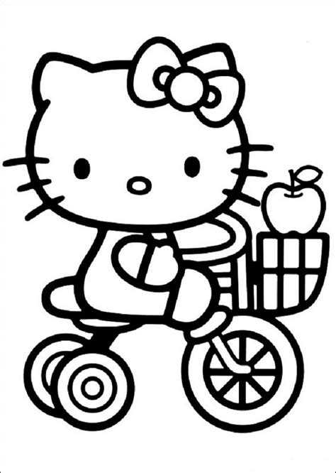 Imprime y pinta a hello kitty. 💠 Hello Kitty - Dibujosparacolorear.eu