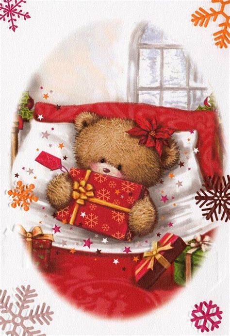 ♥ Simon Elvin Art ♥ Animated Christmas Christmas Bear Vintage