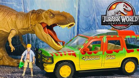 Mattel Legacy Collection Tyrannosaurus Rex Escape Pack Review Jurassic Park Jurassic World