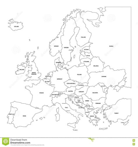 A basemap of the mediterranean. Image result for map of europe black and white printable ...