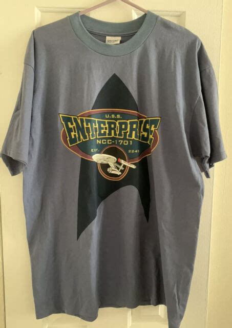 Vintage Star Trek Uss Enterprise Ncc 1701 Graphic T Shirt Xl Mint Ebay