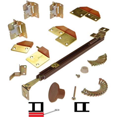 These pocket door are easy to customize and perfect for tight spaces. 1601 12" 2-Panel Hardware Set, Brown | Johnsonhardware.com ...