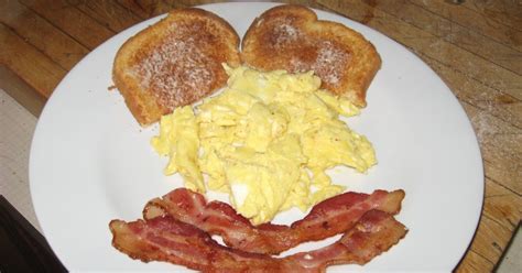 Dr Daddy Cooks And Eats Bacon Scrambled Eggs And Buttered Toast